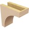 Ekena Millwork 4"W x 8"D x 8"H Classic Stockport Rough Cedar Woodgrain TimberThane Corbel, Primed Tan CORUR04X08X08STORCPR - alternate 6